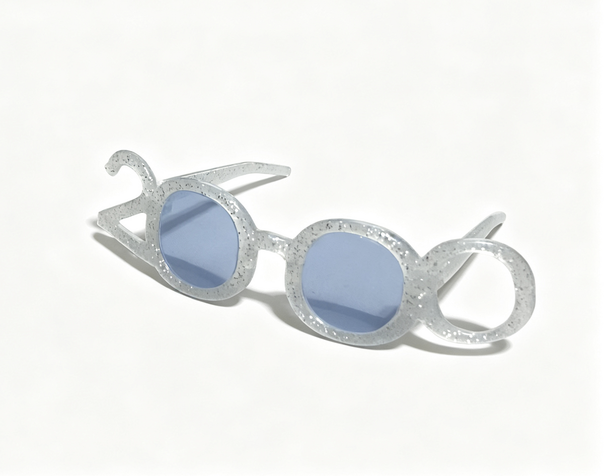 Glittery Silver Glasses FOR 18'' DOLL Isabel & Nicki New Year's Party Accessories