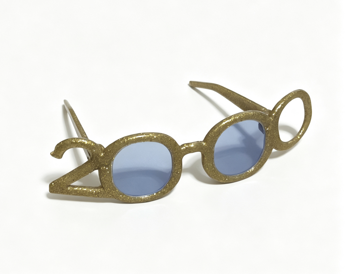 Glittery Gold Party Glasses FOR 18'' DOLL Isabel & Nicki New Year's Party Accessories