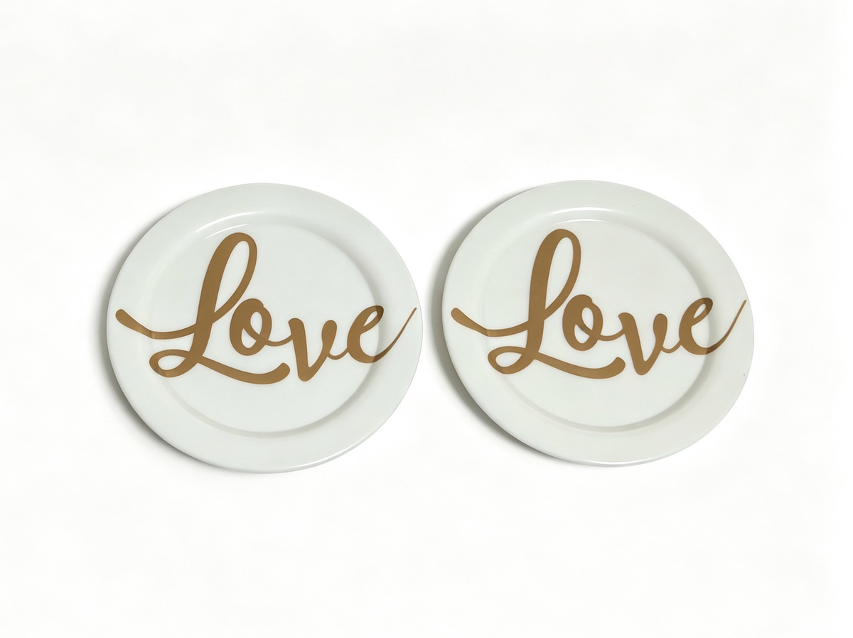 2Pcs Love Theme Plate FOR 18'' DOLL Blaire Celebration Wedding