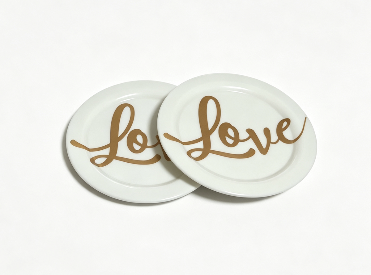 2Pcs Love Theme Plate FOR 18'' DOLL Blaire Celebration Wedding