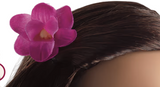 Faux-Orchid Hair Clip FOR 18'' DOLL Nanea's Holoku Dress Set