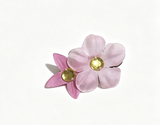 Hair Clip Featuring Two Pink Flowers FOR 18'' DOLL Princess