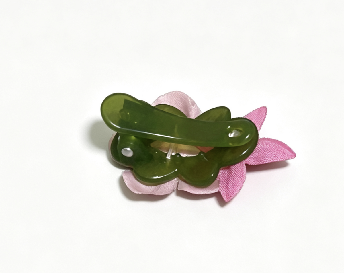 Hair Clip Featuring Two Pink Flowers FOR 18'' DOLL Princess