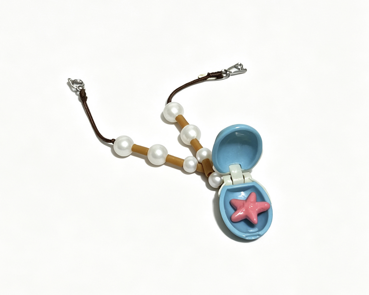 Pendant Necklace With Sea Star Inside FOR 18'' DOLL
