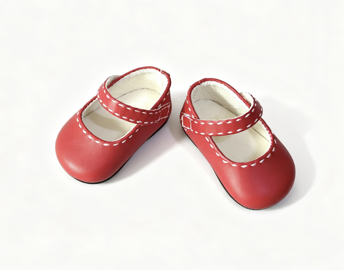 Kit Red Mary Jane Shoes for 18'' doll BeForever Meet Outfit