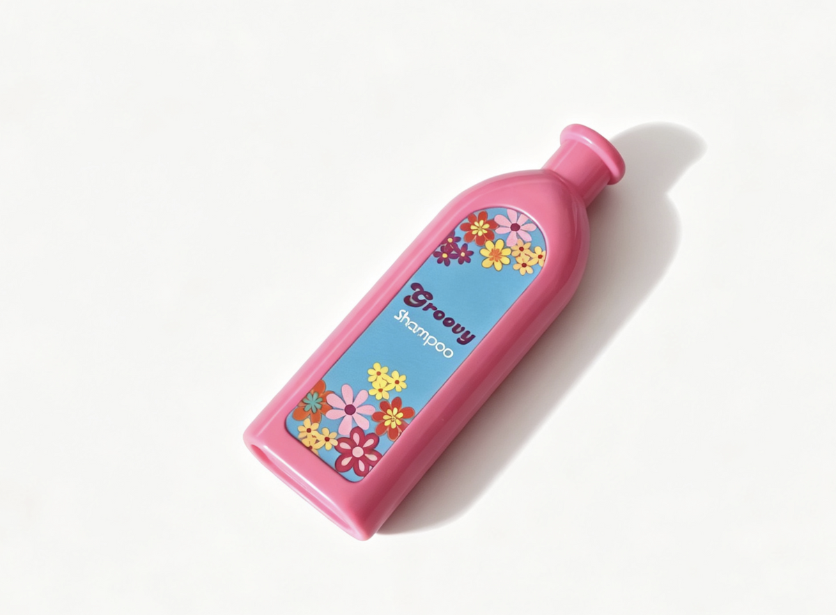 Floral Shampoo Bottle for 18'' Doll Julie Groovy Bathroom