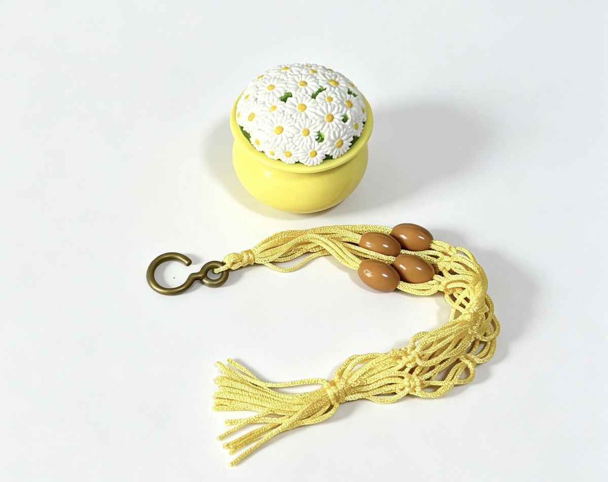 Macrame Daisy Flower Pot & Holder Set for 18'' Doll Julie Groovy Bathroom