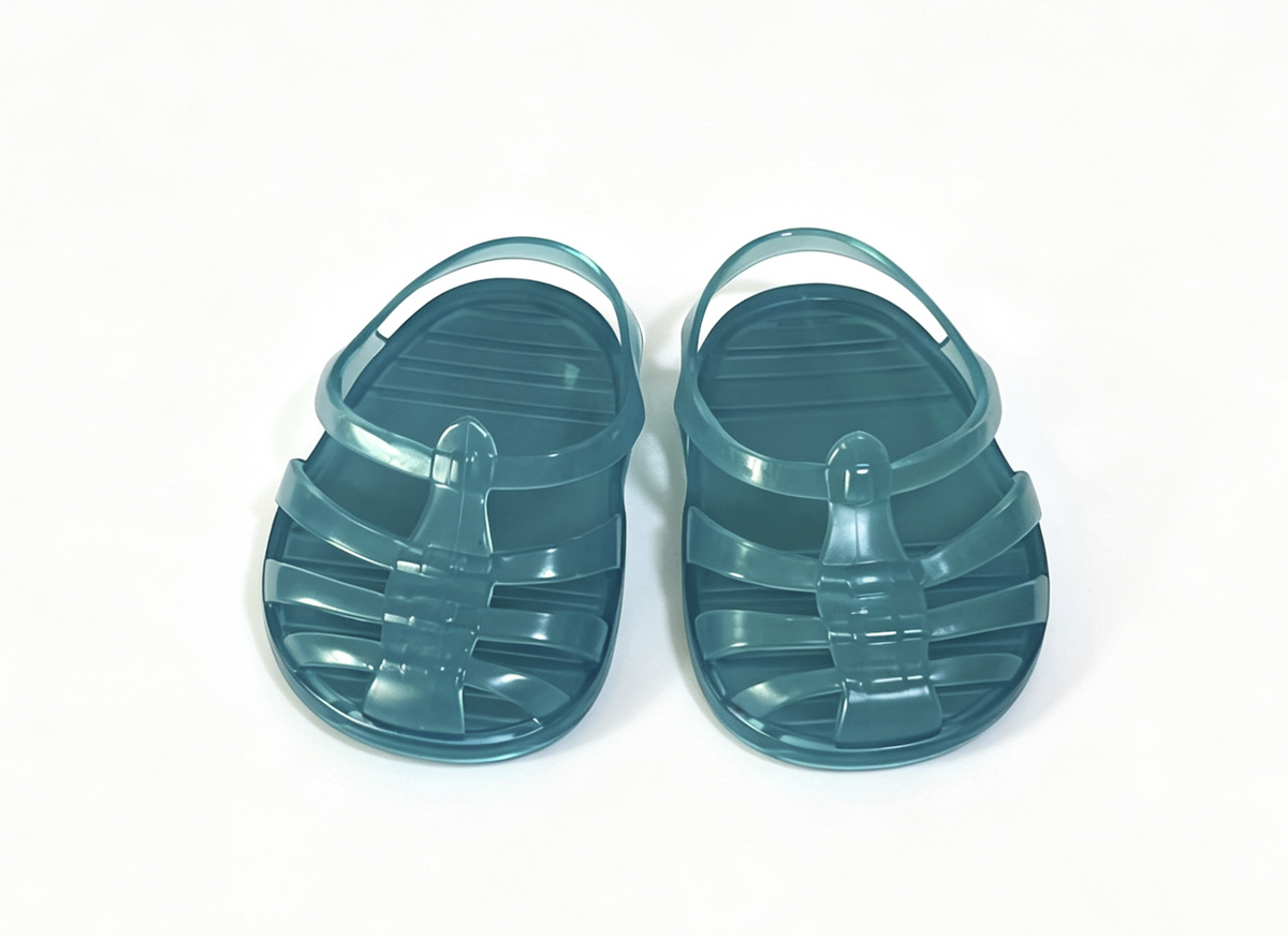 Blue Jelly Sandals FOR 18'' DOLL Birthday Outfit Shoes