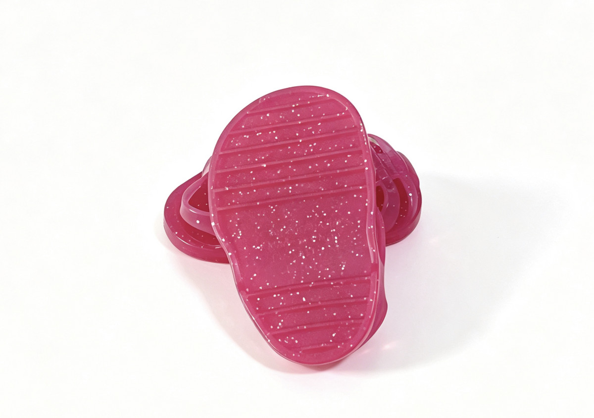 Pink Jelly Strap Summer Sandals for 18'' doll Cute Casual Footwear Accessory