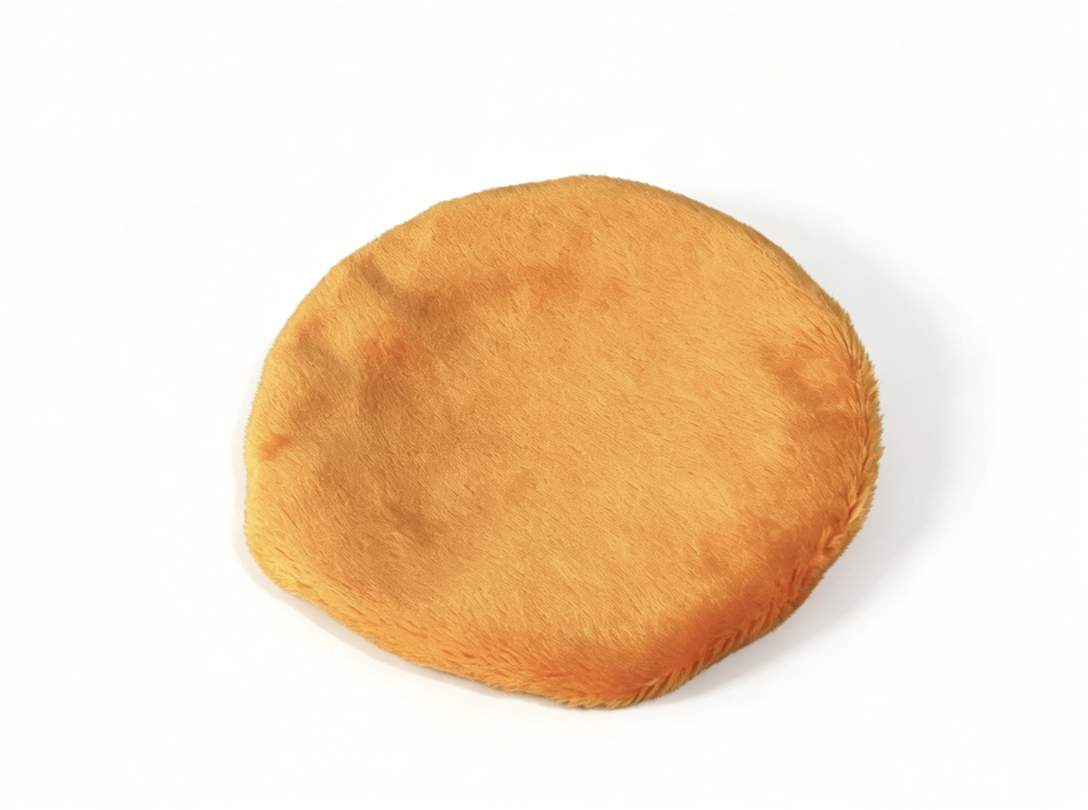 Orange Plush Toilet Seat Cover for 18'' Doll Julie Groovy Bathroom