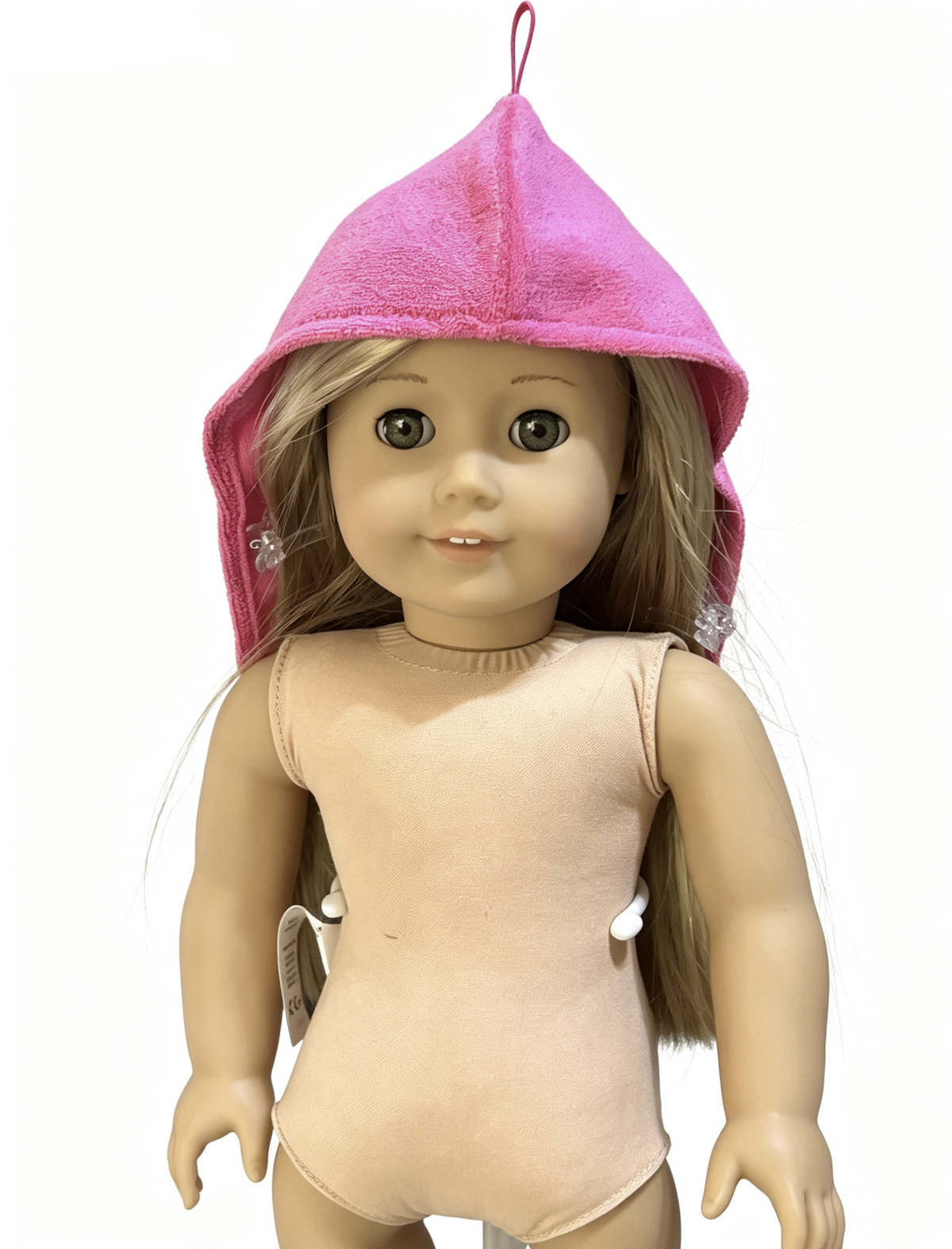 Pink Terry Cloth Head Wrap for 18'' Doll Julie Groovy Bathroom