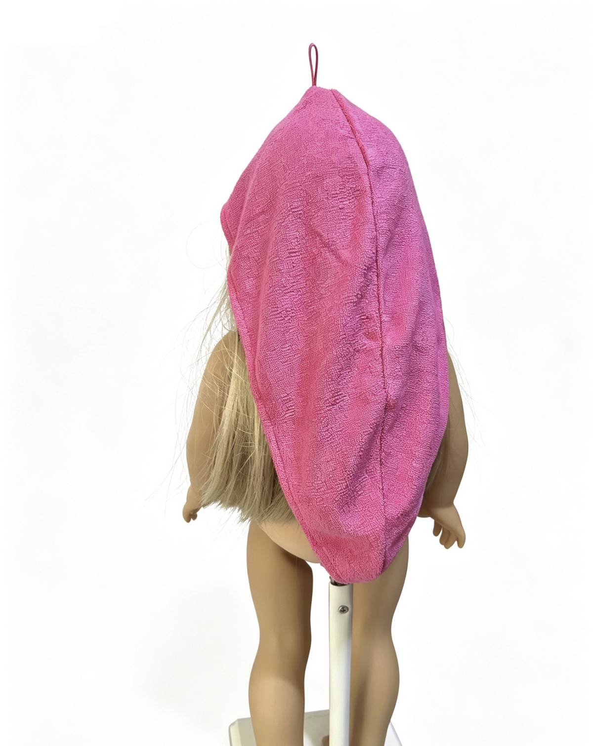 Pink Terry Cloth Head Wrap for 18'' Doll Julie Groovy Bathroom