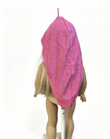 Pink Terry Cloth Head Wrap for 18'' Doll Julie Groovy Bathroom