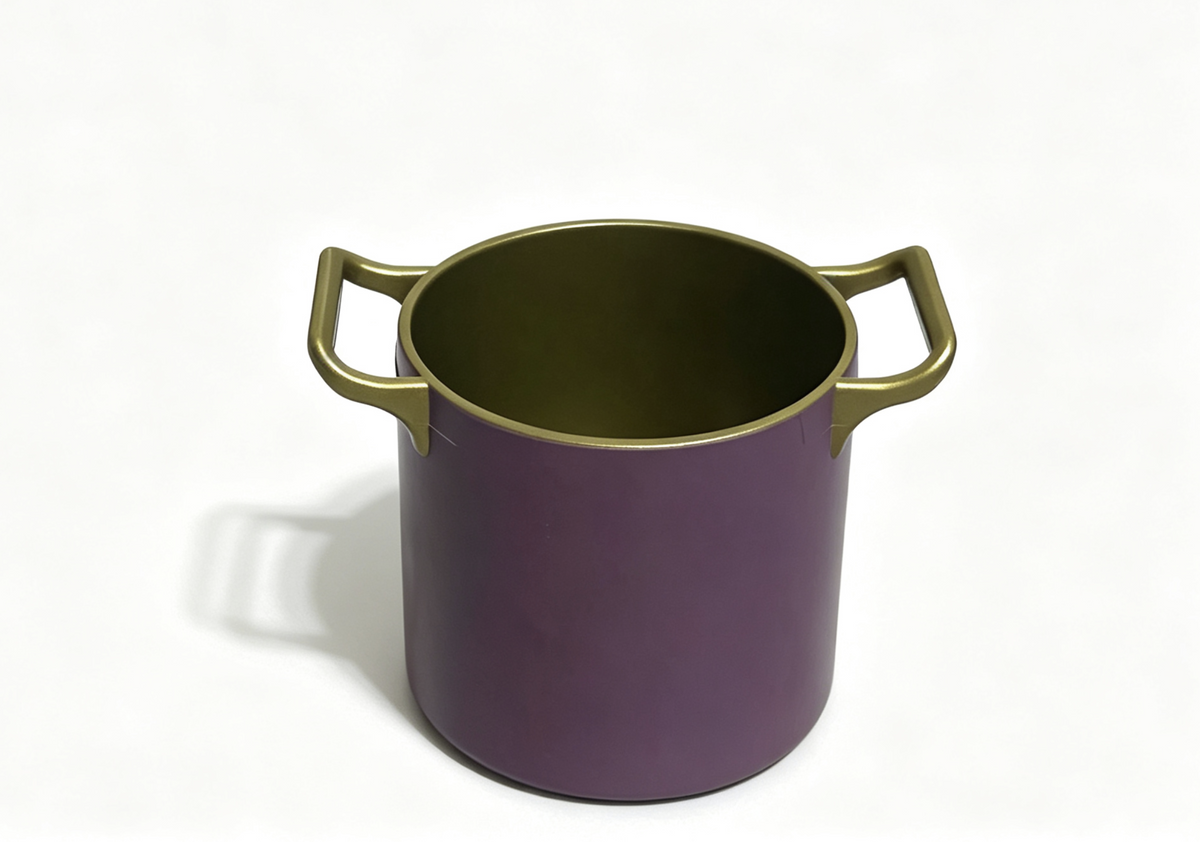 Purple Soup Pot With Gold Handles FOR 18'' DOLL Kitchen Cooking