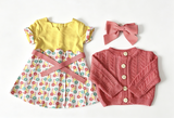 Dress Sweater Hair Bow Set 3 For 18'' Doll Kit Photographer Outfit