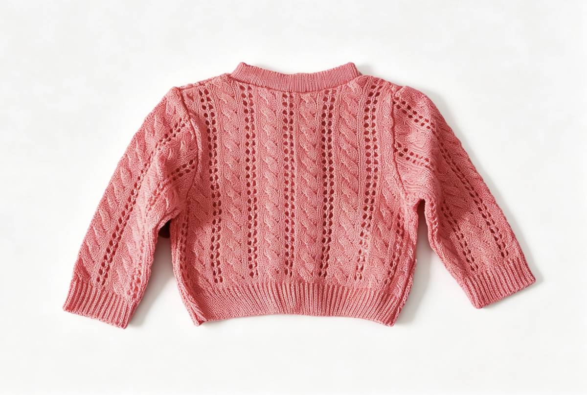Sweater Cardigan With Flower Buttons For 18'' Doll Kit Photographer Outfit