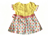 Yellow Floral Print Dress For 18'' Doll Kit Photographer Outfit