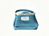 Blue Patent Leather Purse with Bow For 18'' Doll Melody Meet Outfit