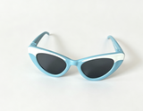 Blue White Cat Eye Sunglasses For 18'' Doll Melody Meet Outfit