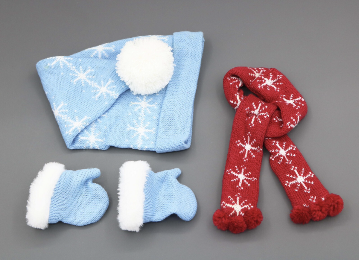 Scarf Hat and Mittens for 18'' Doll Maryellen Ice Skating Accessories
