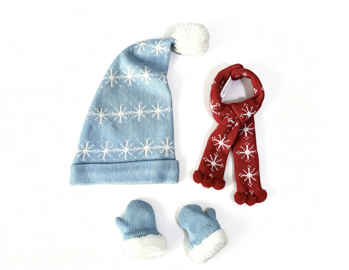 Scarf Hat and Mittens for 18'' Doll Maryellen Ice Skating Accessories