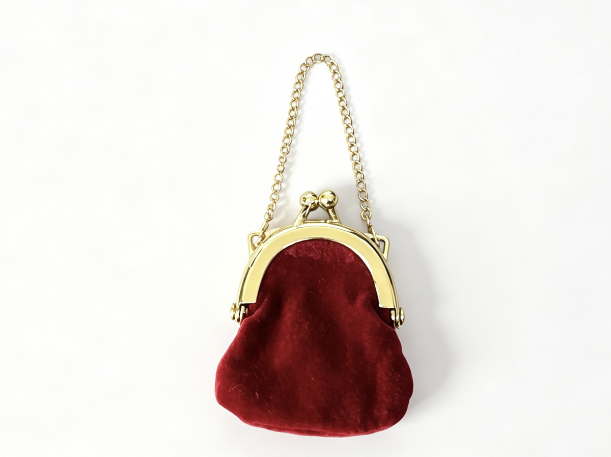Gold Chain Purse for 18'' doll Samantha New Burgundy Meet BeForever