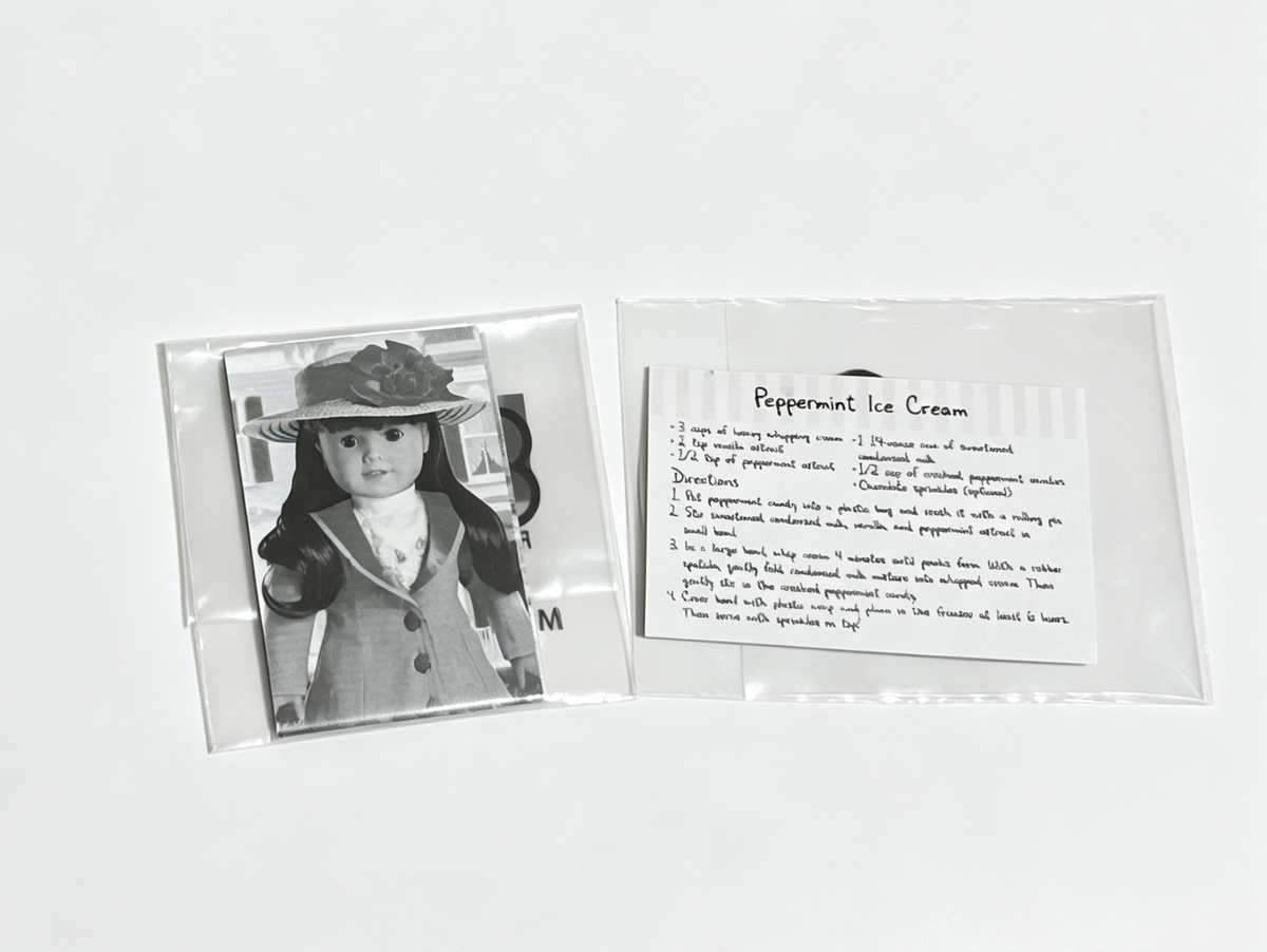 2 Photos And A Recipe Card FOR 18'' DOLL Raquel Accessories
