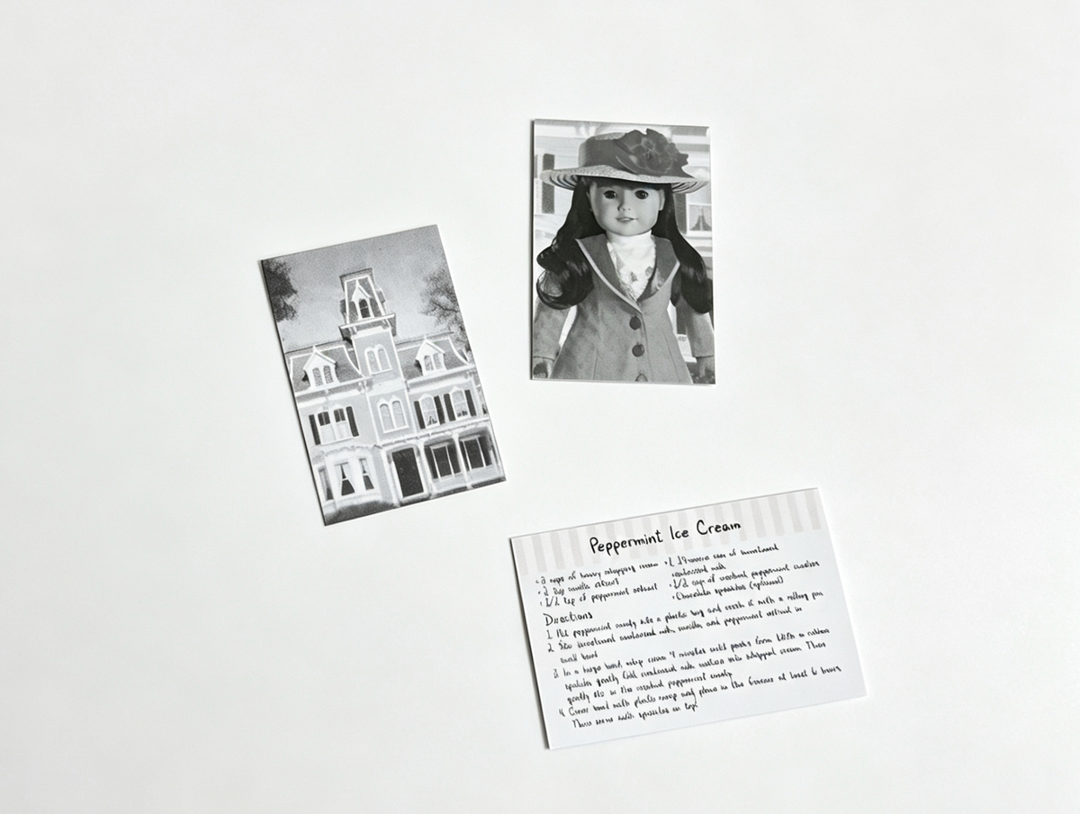 2 Photos And A Recipe Card FOR 18'' DOLL Raquel Accessories