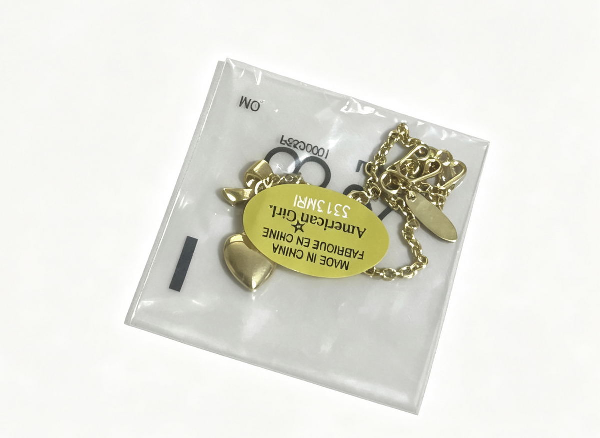 Golden Chain Necklace FOR 18'' DOLL Raquel Accessories