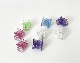 8pcs Multicolor Heart Mini Hair Claw Clips FOR 18'' DOLL
