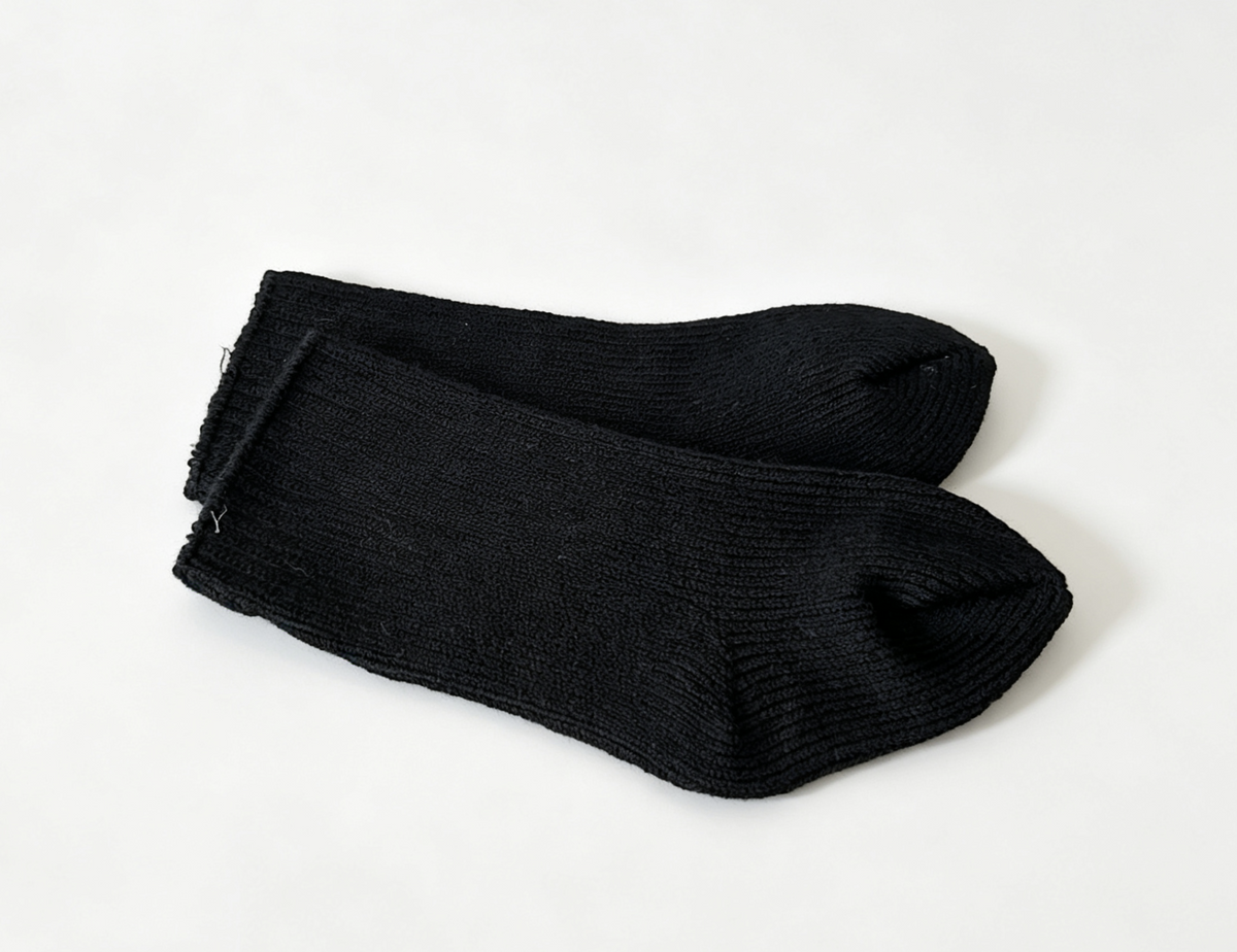 Black Ribbed Knit Socks FOR 18'' DOLL