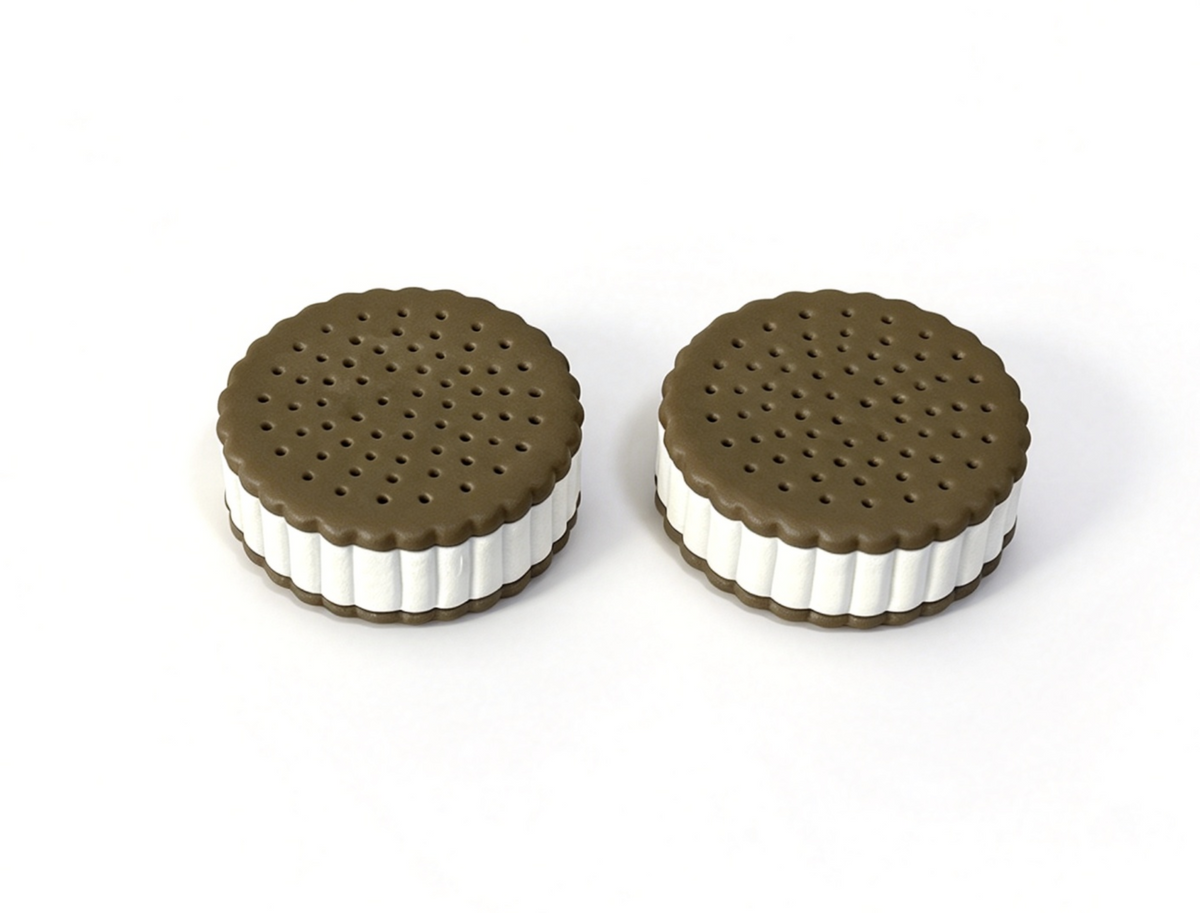 2Pcs Ice Cream Sandwich Treat FOR 18'' DOLL Campus Snack Cart