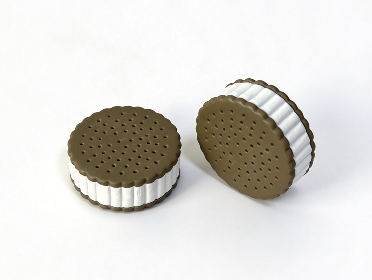 2Pcs Ice Cream Sandwich Treat FOR 18'' DOLL Campus Snack Cart