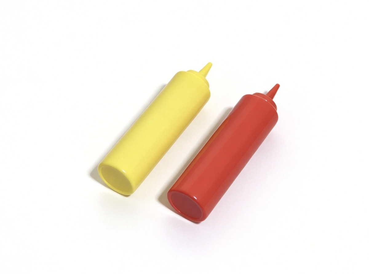 Ketchup & Mustard Bottles For 18'' Doll Maryellen Seaside Diner
