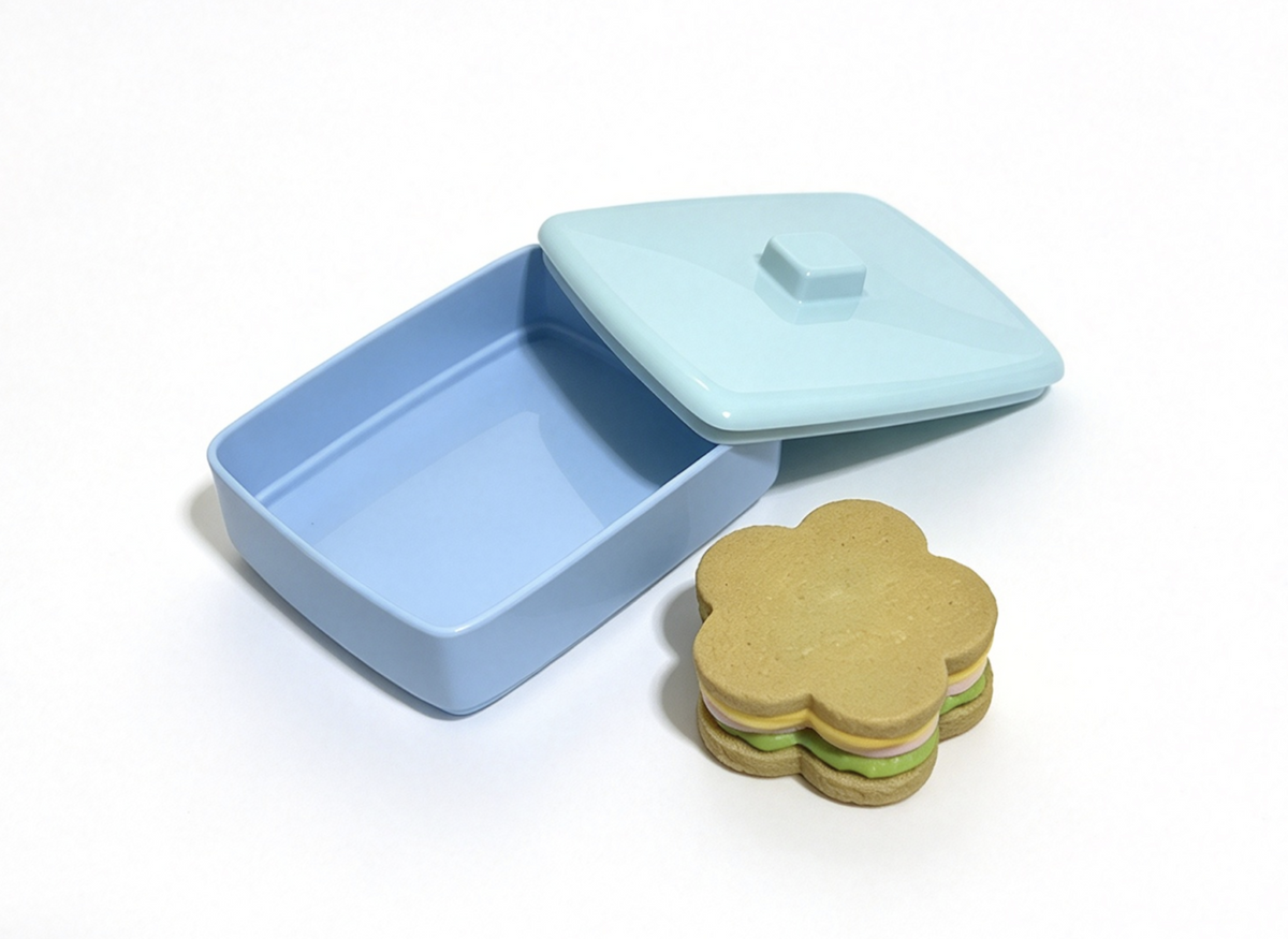 Flower-Shaped Sandwich & Top Container For 18'' Doll Stackable Lunch Set