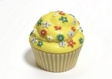 Yellow Floral Frosted Cupcake For 14.5'' Doll WWishers Berry Sweet Snack