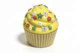 Yellow Floral Frosted Cupcake For 14.5'' Doll WWishers Berry Sweet Snack