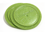 2Pcs Green Speckled Plate For 18'' Doll Adventure Pop-Up Camper