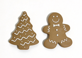 2Pcs Christmas Gingerbread Cookies For 18'' Doll Holiday Julie SANTA