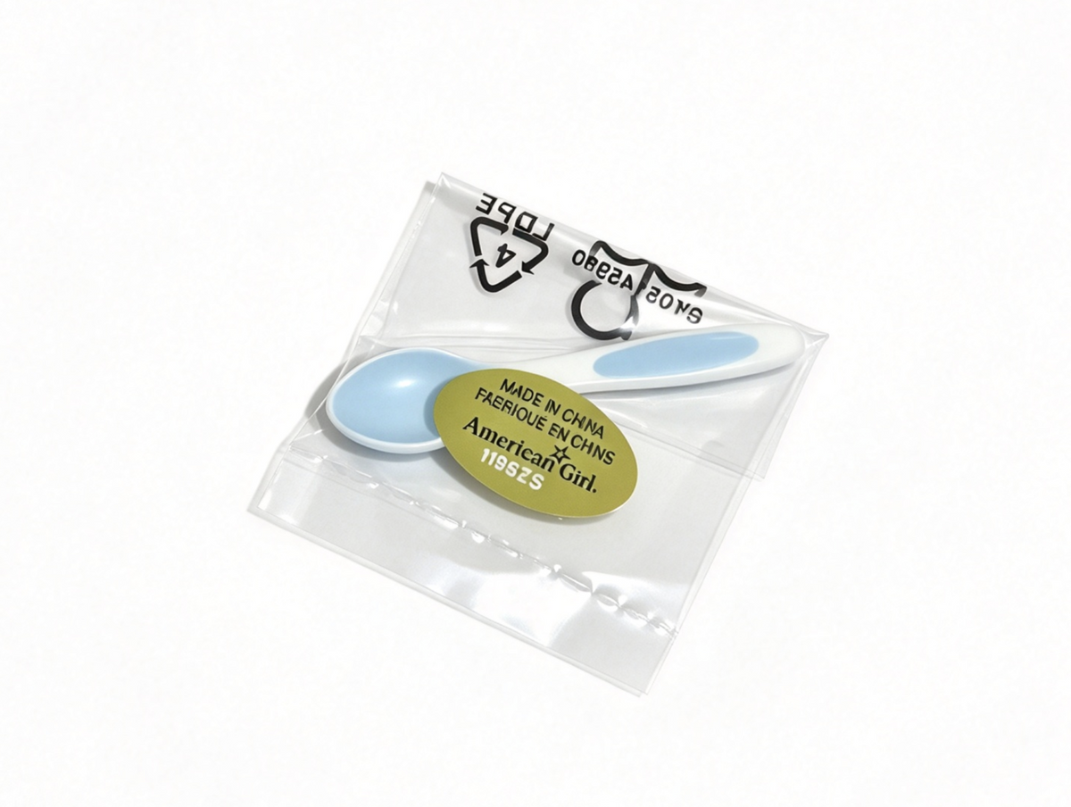 Blue White Spoon For 18'' Doll