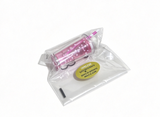 Pink Bubble Drink Cup With Striped Straw For 18'' Doll