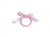 Pink Satin Bow Hair Elastic For 18'' Doll