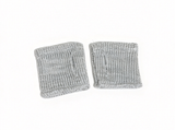 Silver Knit Wrist Cuffs For 18'' Doll
