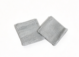 Silver Knit Wrist Cuffs For 18'' Doll