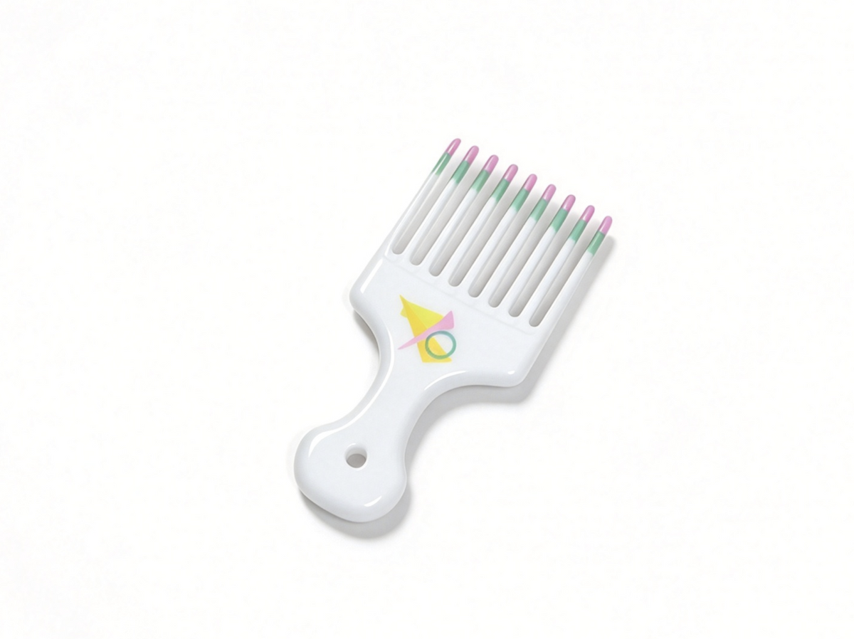 White Plastic Doll Hair Pick Comb For 18'' Doll