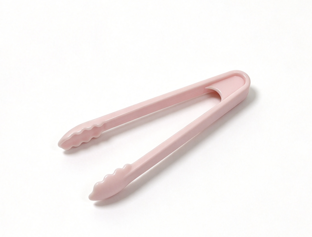 Pink Plastic Serving Tongs For 18'' Doll