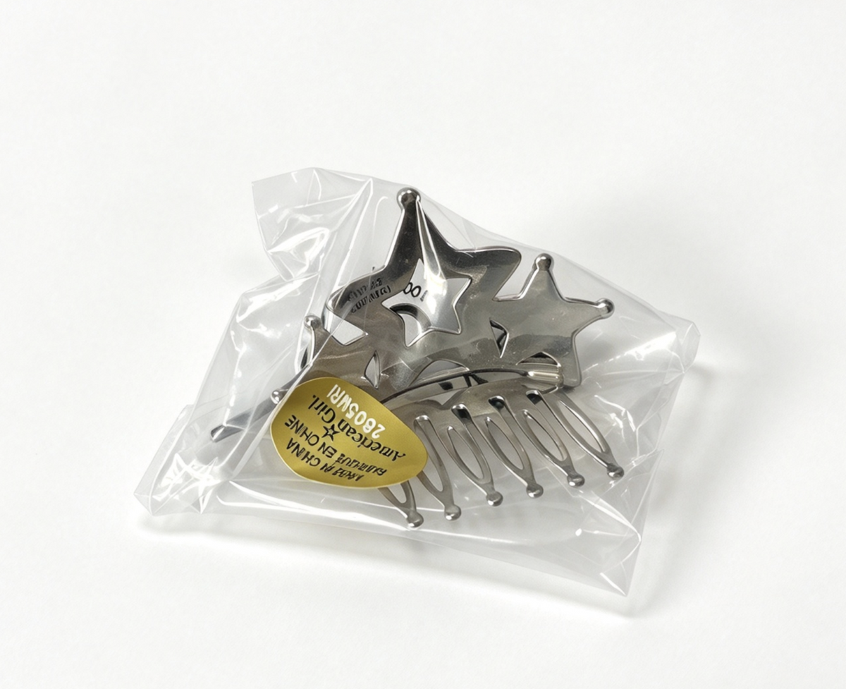 Silver Star Crown Hair Comb FOR 18'' DOLL