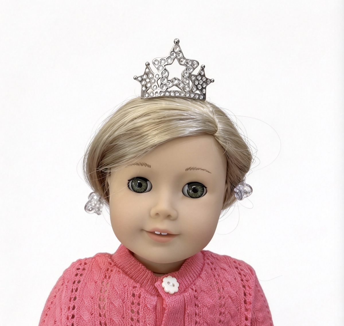 Silver Star Crown Hair Comb FOR 18'' DOLL