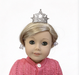 Silver Star Crown Hair Comb FOR 18'' DOLL
