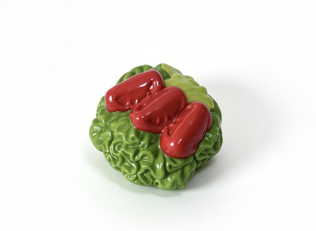 Serving Of Salad FOR 18'' DOLL Spaghetti Dinner Set